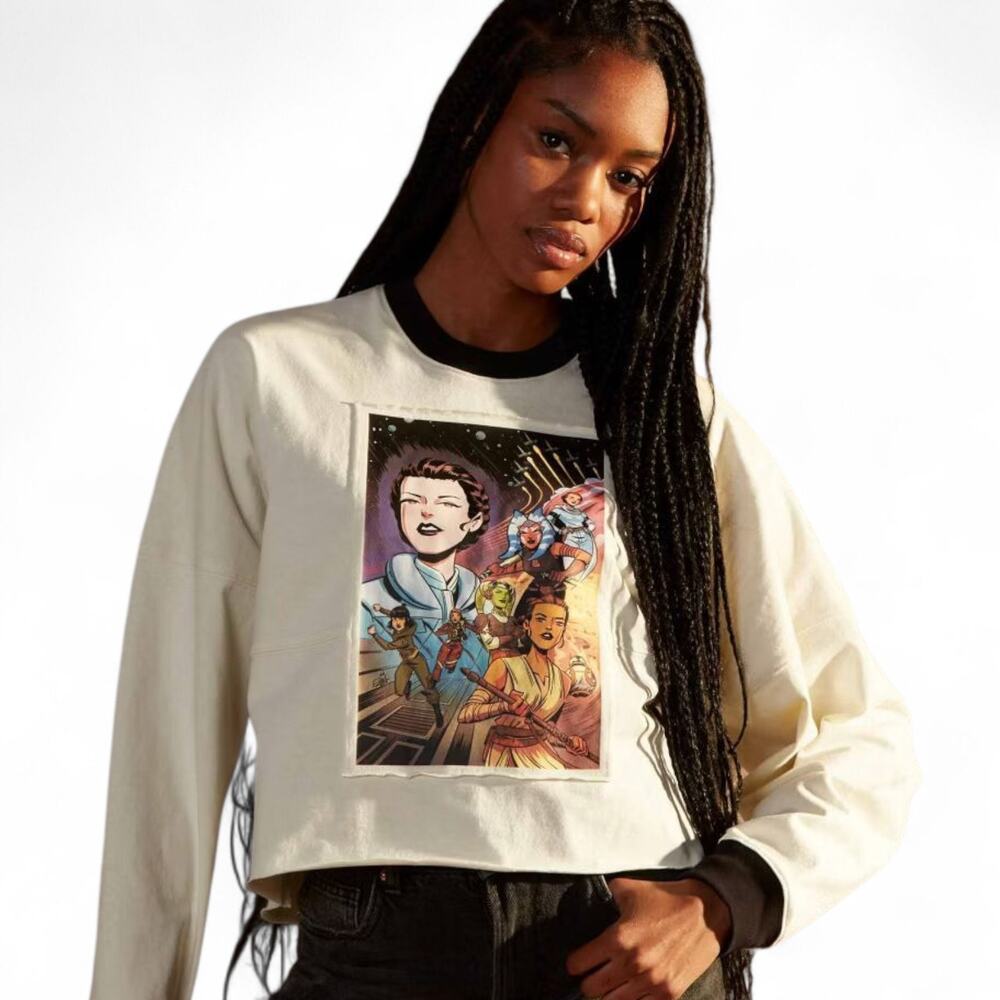 Star Wars Women of the Galaxy Spirit Jersey Disney Parks The Force Is With Us L